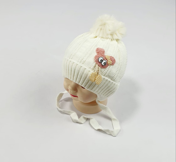 Шапка малютка арт.1008 (молочный)